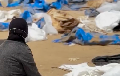 Thumbnail preview image for the video titled: Uncovering a mass grave at Nasser after the withdrawal of IDF