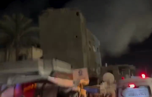 Thumbnail preview image for the video titled: Horrific massacre in Khan Younis as Israel bombed a school at night