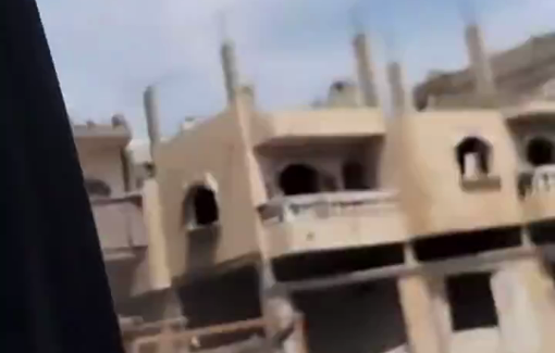 Thumbnail preview image for the video titled: Israeli drones shoot heavily, terrorizing the streets of Gaza