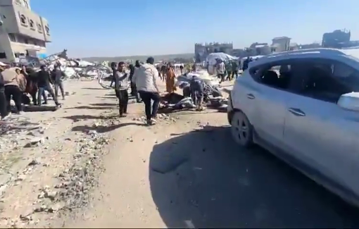 Thumbnail preview image for the video titled: The moment journalist Hossam shabat was killed by the IDF