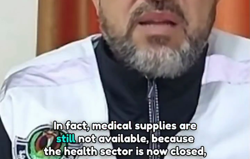 Thumbnail preview image for the video titled: Doctor died from cancer as Israel cut off essential supplies for one month