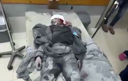 Thumbnail preview image for the video titled: Child killed in Israeli bombing of an apartment in Hamad City