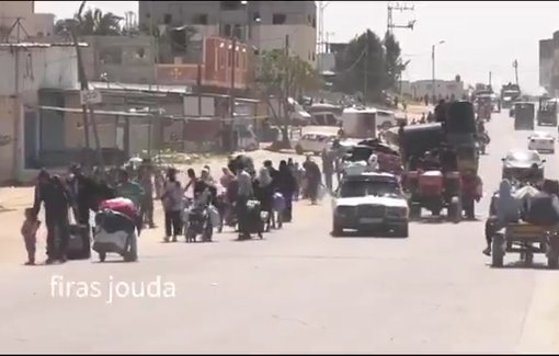 Thumbnail preview image for the video titled: Rafah population sick and tired of forced displacement