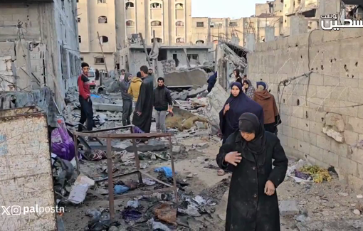 Thumbnail preview image for the video titled: Extensive destruction of the Abd al-Bari and surrounding family houses by Israeli bombing