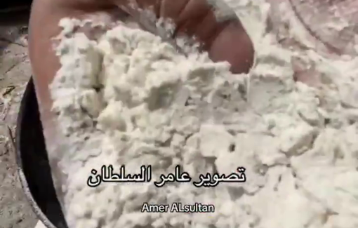 Thumbnail preview image for the video titled: Israeli starvation policy forces Palestinians to eat infested flour again