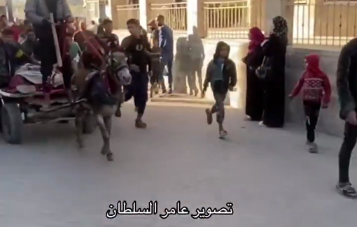 Thumbnail preview image for the video titled: More victims of Israeli strikes in Shujaiya brought to Al-Ahli hospital