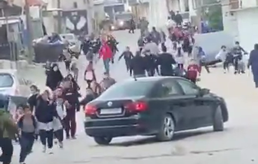 Thumbnail preview image for the video titled: A moment of panic and fear was experienced by the children during the Israeli army’s raid on Al-Fawwar RC