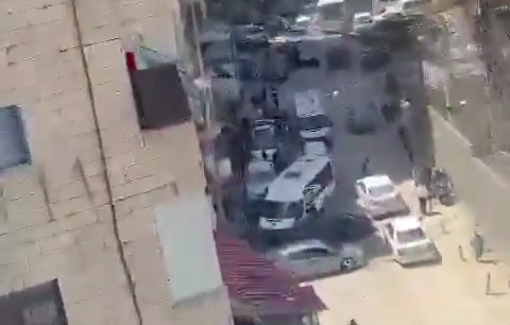 Thumbnail preview image for the video titled: Dozens of students suffocate after Israeli Forces fire gas canisters as schools let out at Shuafat RC