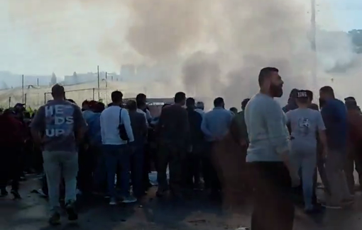 Thumbnail preview image for the video titled: Israeli drone strikes a vehicle and killed one Lebanese in Sidon despites the ceasefire