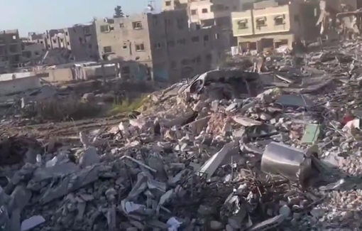 Thumbnail preview image for the video titled: Israeli soldiers film their active destruction of everything in Rafah