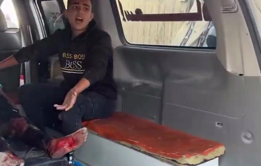 Thumbnail preview image for the video titled: 3 killed in Israeli airstrike on a tent in a school in Beit Lahia