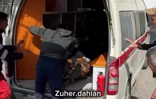 Thumbnail preview image for the video titled: Palestinian killed in an Israeli airstrike that targeted a group of civilians in Deir Al Balah