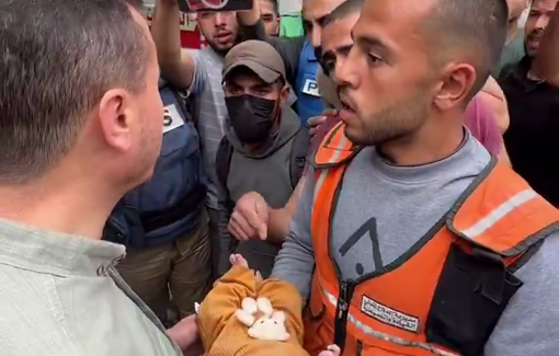 Thumbnail preview image for the video titled: Baby survives Israeli massacre that wiped out his whole family