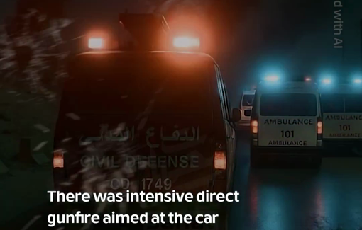 Thumbnail preview image for the video titled: Testimony of sole survivor of the Israeli massacre of paramedic team in Rafah