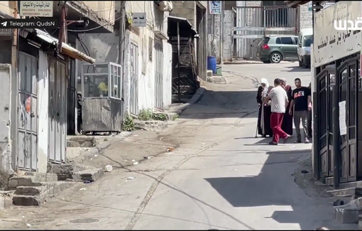 Thumbnail preview image for the video titled: A family was evacuated from Al-Ain refugee camp during the Israeli raid