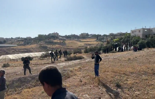 Thumbnail preview image for the video titled: Right now five large Israeli bulldozers are demolishing homes and water wells in Masafer Yatta.