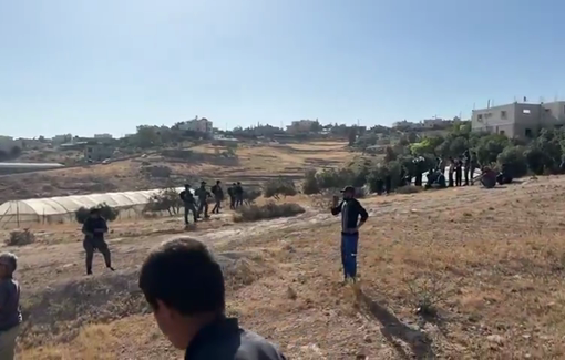 Thumbnail preview image for the video titled: Israeli excavators raided the village of Zuwaydin and destroyed the water wells and facilities