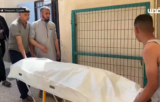 Thumbnail preview image for the video titled: Young man killed by Israeli artillery in Khuza'a