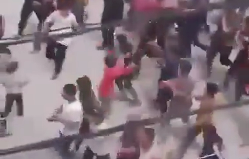 Thumbnail preview image for the video titled: People in Gaza are taking to the streets chanting, “We want to eat, we want to eat.”