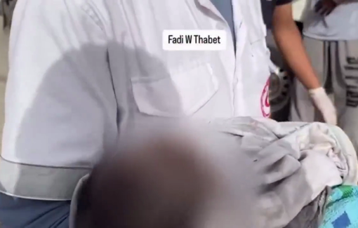 Thumbnail preview image for the video titled: Newborn Qusay Abu Libda killed in the Israeli massacre of his whole family