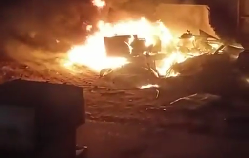 Thumbnail preview image for the video titled: Israeli strike destroys the Indonesian hospital's power generators