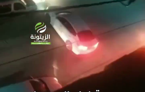 Thumbnail preview image for the video titled: A terrified Palestinian girl, crying in fear as she's trapped inside her home on fire in the village of Burqin