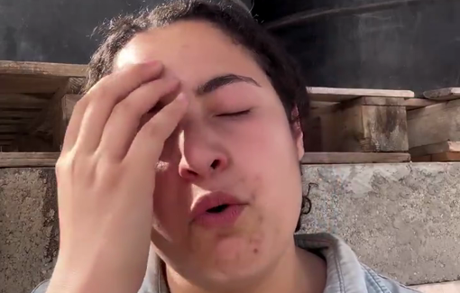 Thumbnail preview image for the video titled: Bisan Owda lost 3 cousins in the shelling of their shelter