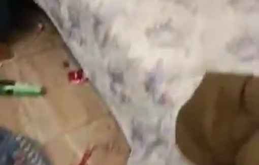 Thumbnail preview image for the video titled: The bloodied bed of Jasem Al-Sadda murdered by Israeli soldiers while he was sleeping