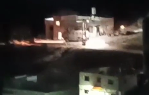 Thumbnail preview image for the video titled: Israeli forces raided a number of homes during its raid on the village of Fahma, south of Jenin.