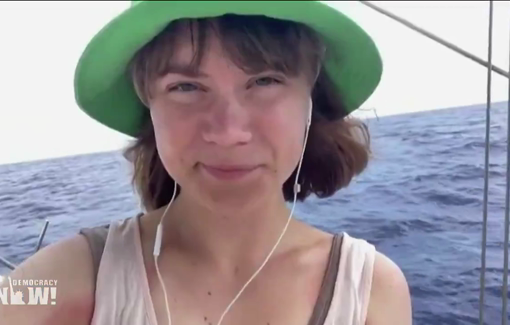 Thumbnail preview image for the video titled: Greta Thunberg on Madleen: "We must do all we can to demand an end to Israel's atrocities and war crimes