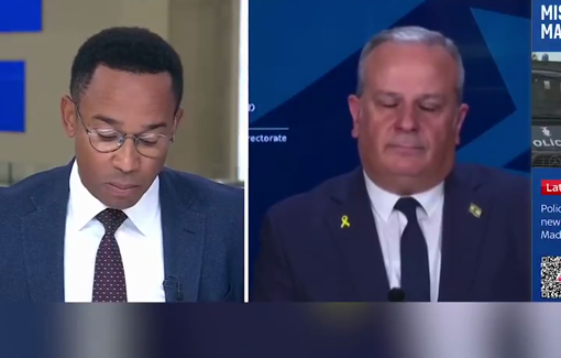 Thumbnail preview image for the video titled: Israel spokesman serves "with pride", denies genocide as a "blood libel" and attacks the press