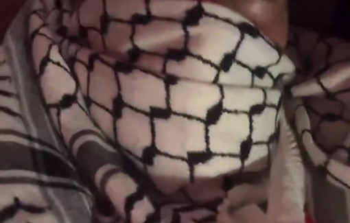 Thumbnail preview image for the video titled: Israeli drones dropping a white substance on Madleen to jam the communication system