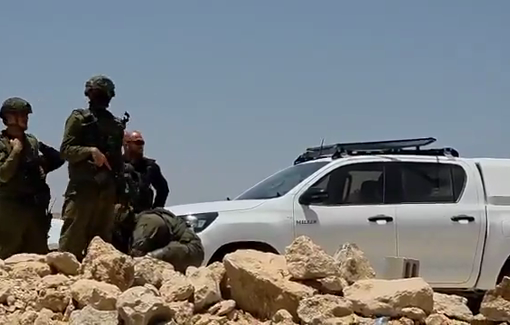 Thumbnail preview image for the video titled: In Khallet al-Dabaa, , Israeli forces are threatening mass expulsion of Palestinians under the false pretext of a firing zone