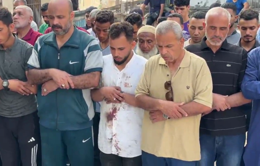 Thumbnail preview image for the video titled: Funeral prayer for the Khader family