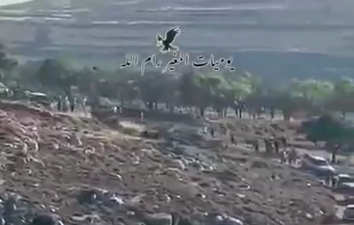 Thumbnail preview image for the video titled: Israeli soldiers open fire on Palestinians during settler attack near Deir Jarir