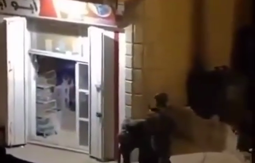 Thumbnail preview image for the video titled: Israeli forces violently arresting a young Palestinian man during a raid in Al-Mughair village
