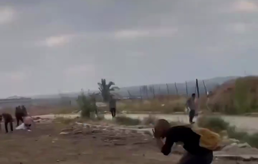 Thumbnail preview image for the video titled: Aid seekers shot at the Netzarim GHF site