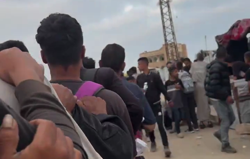Thumbnail preview image for the video titled: IDF collaborator gang opens fire as aid seekers line for aid at Rafah GHF site