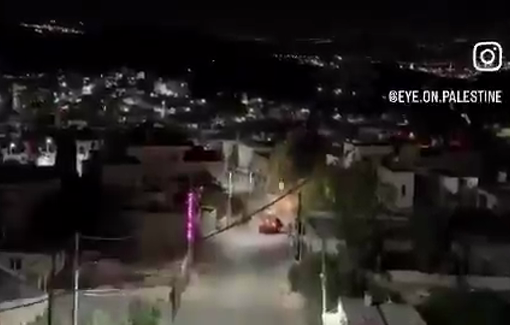 Thumbnail preview image for the video titled: Israeli forces fire tear gas at Palestinians under settler attack in Kafr Malik village