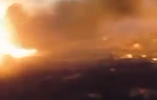 Thumbnail preview image for the video titled: Israeli settlers set fire to Palestinian vehicles and homes during their pogrom in Kafr Malik