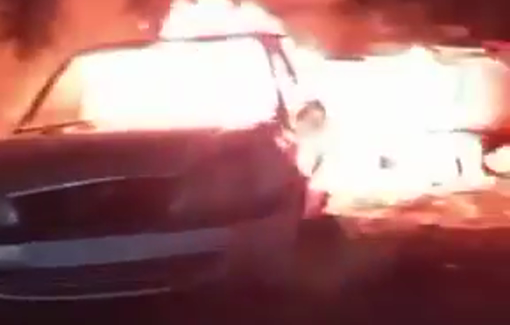 Thumbnail preview image for the video titled: 3 murdered and 7 injured in the pogrom carried out by Israeli settlers on the town of Kafr Malik