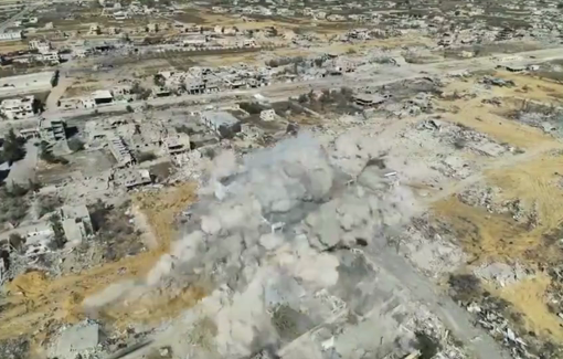 Thumbnail preview image for the video titled: The IDF blew up another school in Rafah