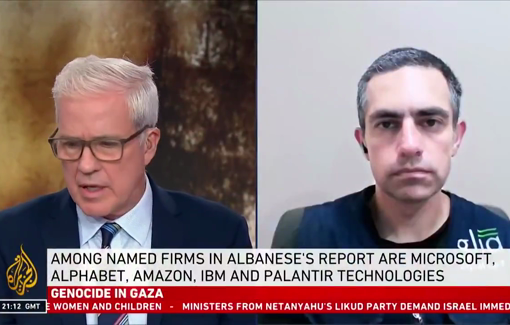 Thumbnail preview image for the video titled: Dr. Tarek Loubani on GHF's daily killing spree