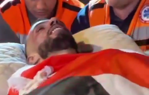 Thumbnail preview image for the video titled: Funeral of martyr Mohammad Shalabi (23), lynched by Israeli settlers during a brutal attack on the village of Sinjil