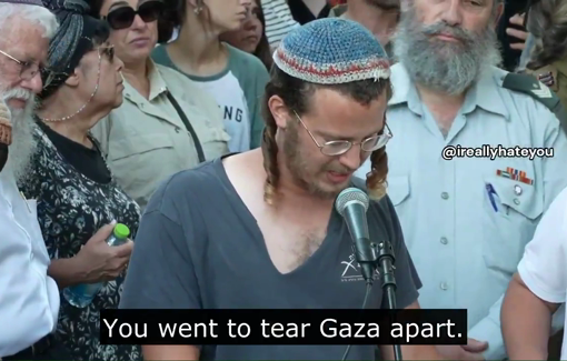 Thumbnail preview image for the video titled: Avraham Azulai's brothers, Mordechai, praises his brother's devotion to the ethnic cleansing of Gaza