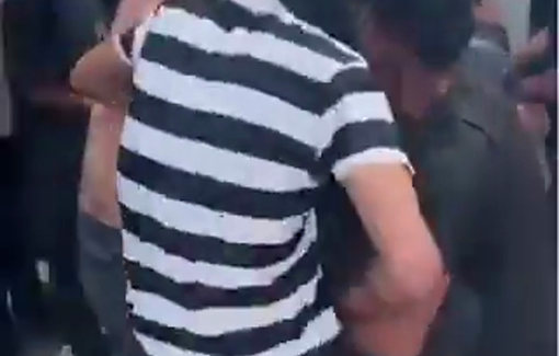 Thumbnail preview image for the video titled: The injured from the Holy Family Church arriving at the field hospital