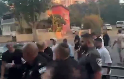 Thumbnail preview image for the video titled: MK Ayman Odeh attacked his vehicle and his speech in Ness Ziona