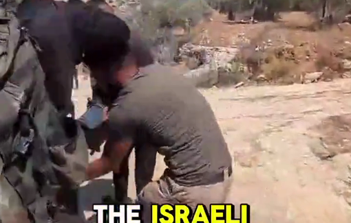 Thumbnail preview image for the video titled: Residents of Beita protested against the terror outpost built on their private owned lands when Isreali soldiers opened fire at them