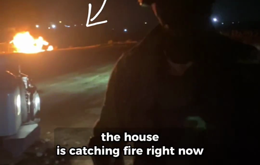 Thumbnail preview image for the video titled: The car used to transport human rights advocates torched by Israeli settlers in Susiya