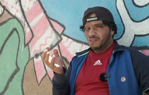 Thumbnail preview image for the video titled: Awdah Hathaleen spoke with ISM in 2024 about his work as a human rights activist